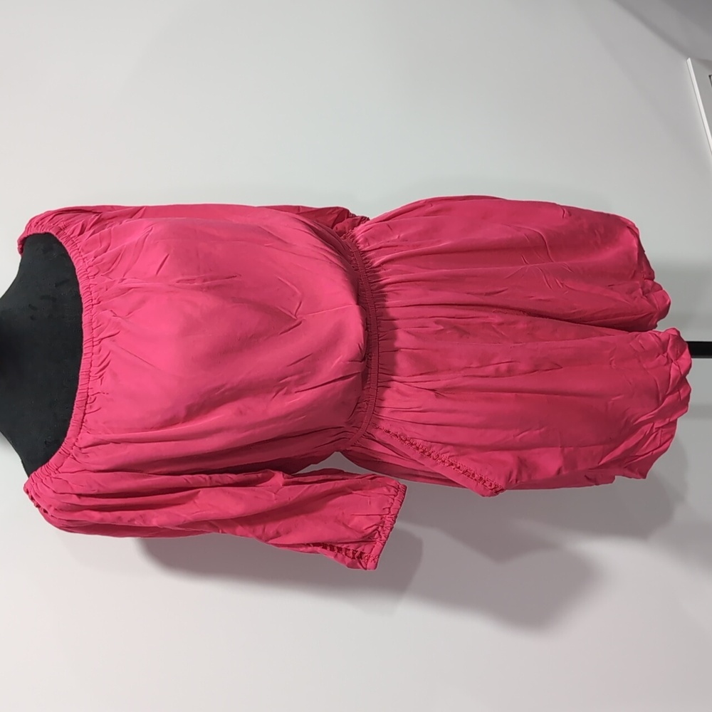 NWOT JustFab Vibrant Pink Romper
